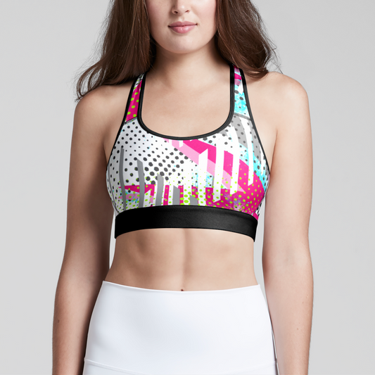 Retro Sports Bra Womens Eco Sports Bra